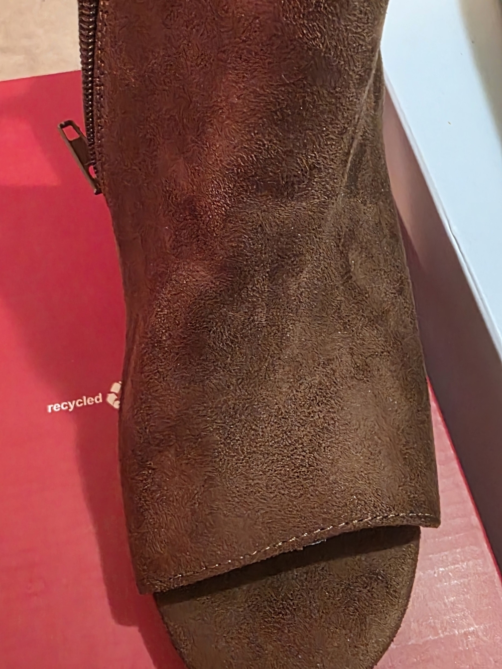 a.n.a. Brown Suede Block Heel Sandal - Picture 4 of 4